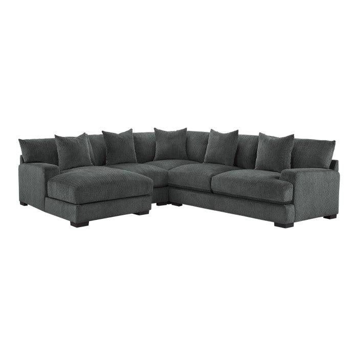 Worchester 4-Piece Modular Sectional With Left Chaise 9857Dg*4Lc2R | Homelegance
