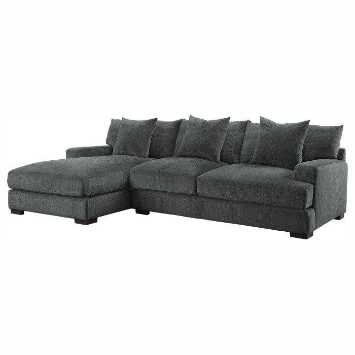 Worchester 2-Piece Modular Sectional With Left Chaise 9857Dg*2Lc2R | Homelegance