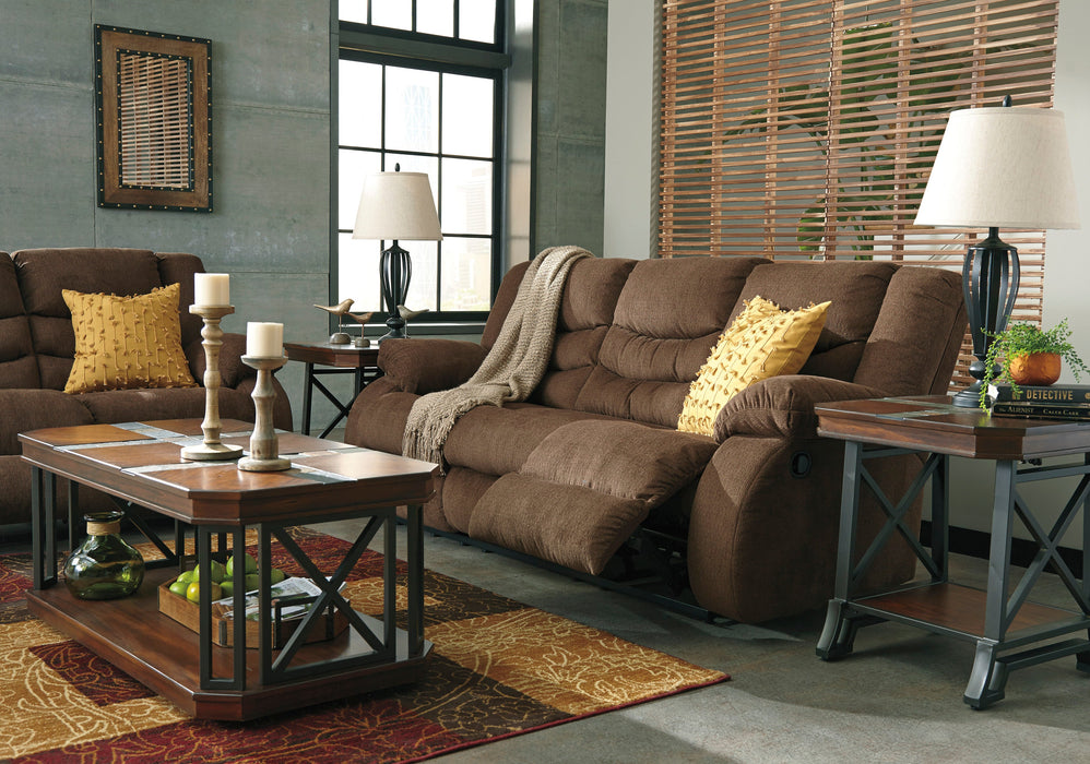 Tulen Chocolate Reclining Living Room Set