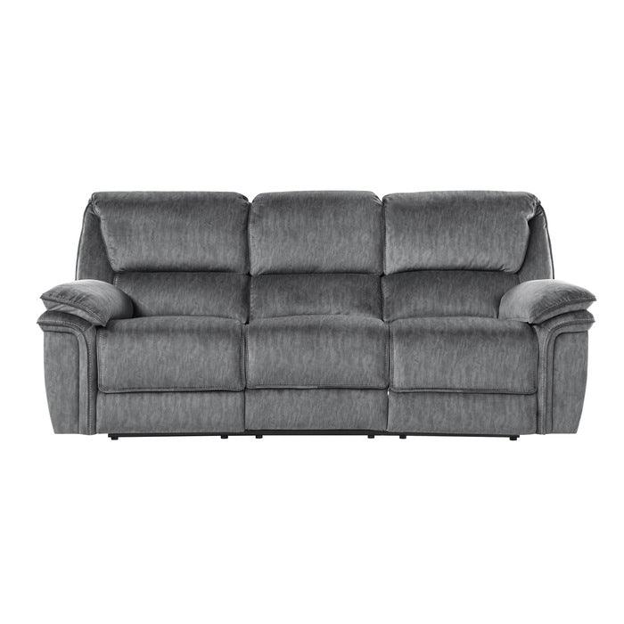 Muirfield Double Reclining Sofa In Gray 9913-3 | Homelegance