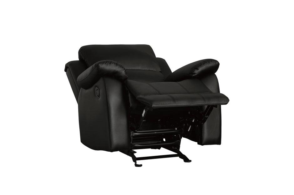 Clarkdale Black Glider Reclining Chair 9928Blk-1 | Homelegance