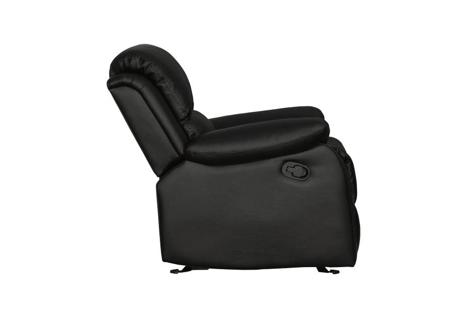 Clarkdale Black Glider Reclining Chair 9928Blk-1 | Homelegance