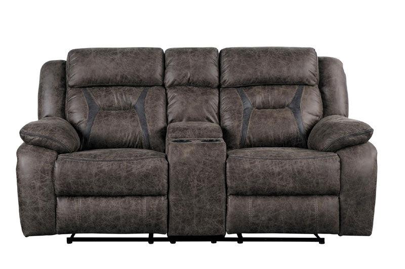 Madrona Double Reclining Loveseat With Center Console 9989Db-2 | Homelegance