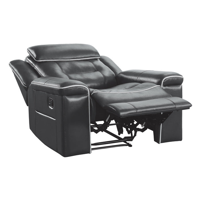 Darwan Lay Flat Reclining Chair In Dark Grey 9999Dg-1 | Homelegance