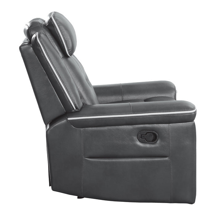 Darwan Lay Flat Reclining Chair In Dark Grey 9999Dg-1 | Homelegance