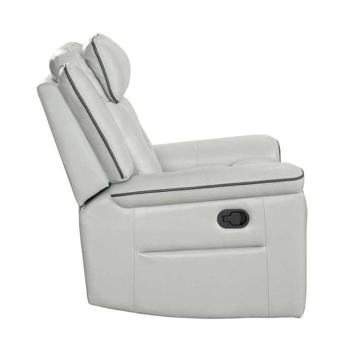 Darwan Lay Flat Reclining Chair In Light Grey 9999Gy-1 | Homelegance