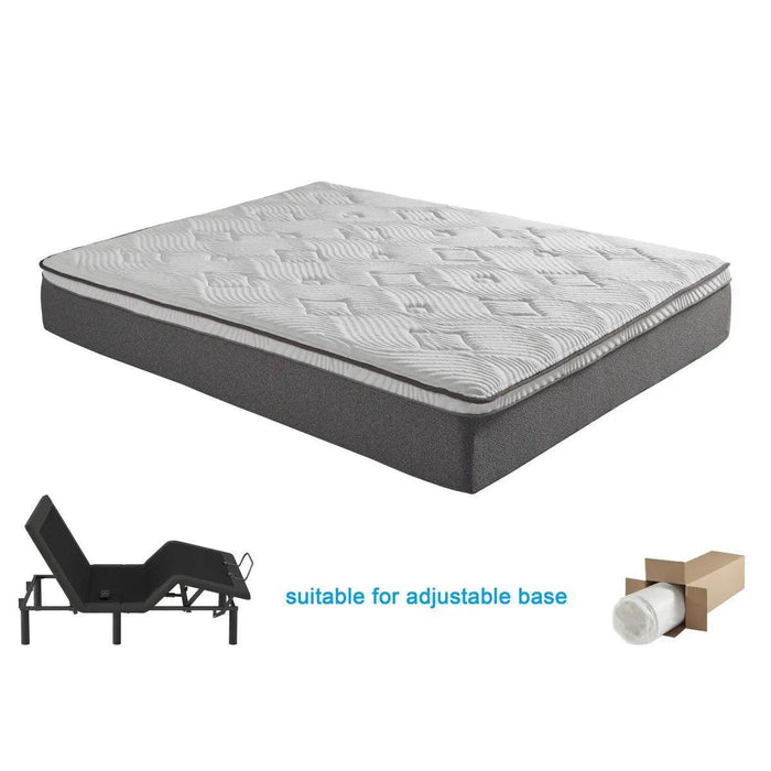 Altair 12 Inch Gel-Infused Memory Foam Mattress - Mt-G12 | Homelegance