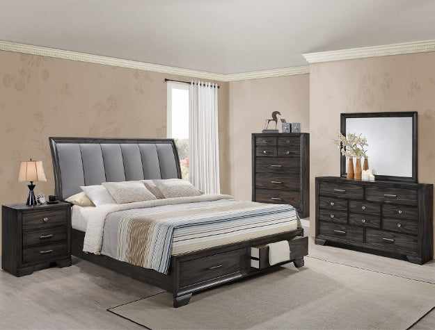 JAYMES KING STORAGE BED HEADBOARD