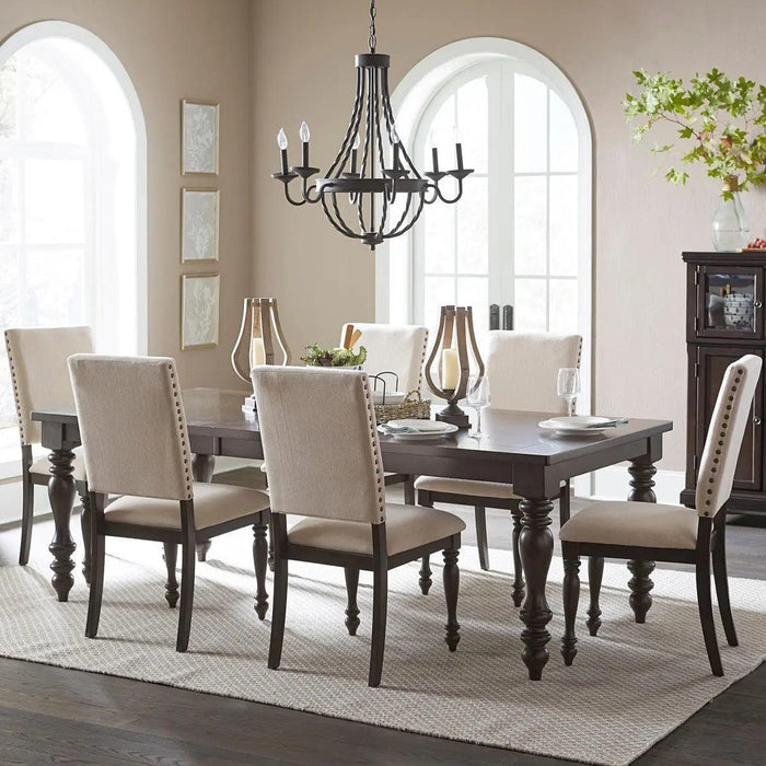Begonia 7-Piece Rectangular Dining Room Set | Homelegance