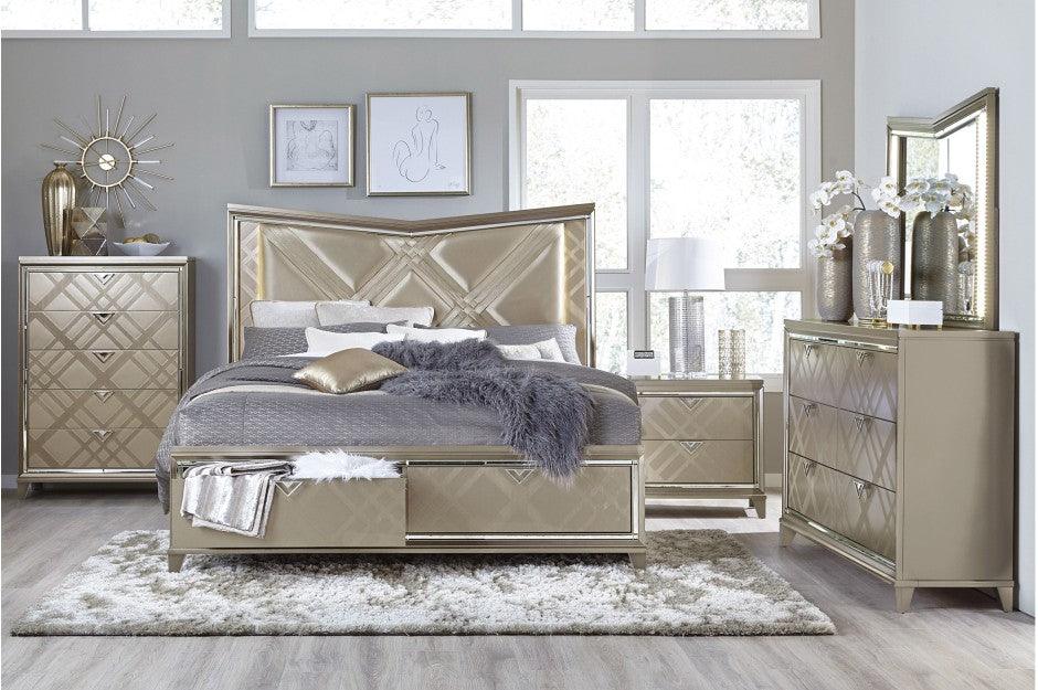 Bijou Bedroom Set In Champagne | Homelegance