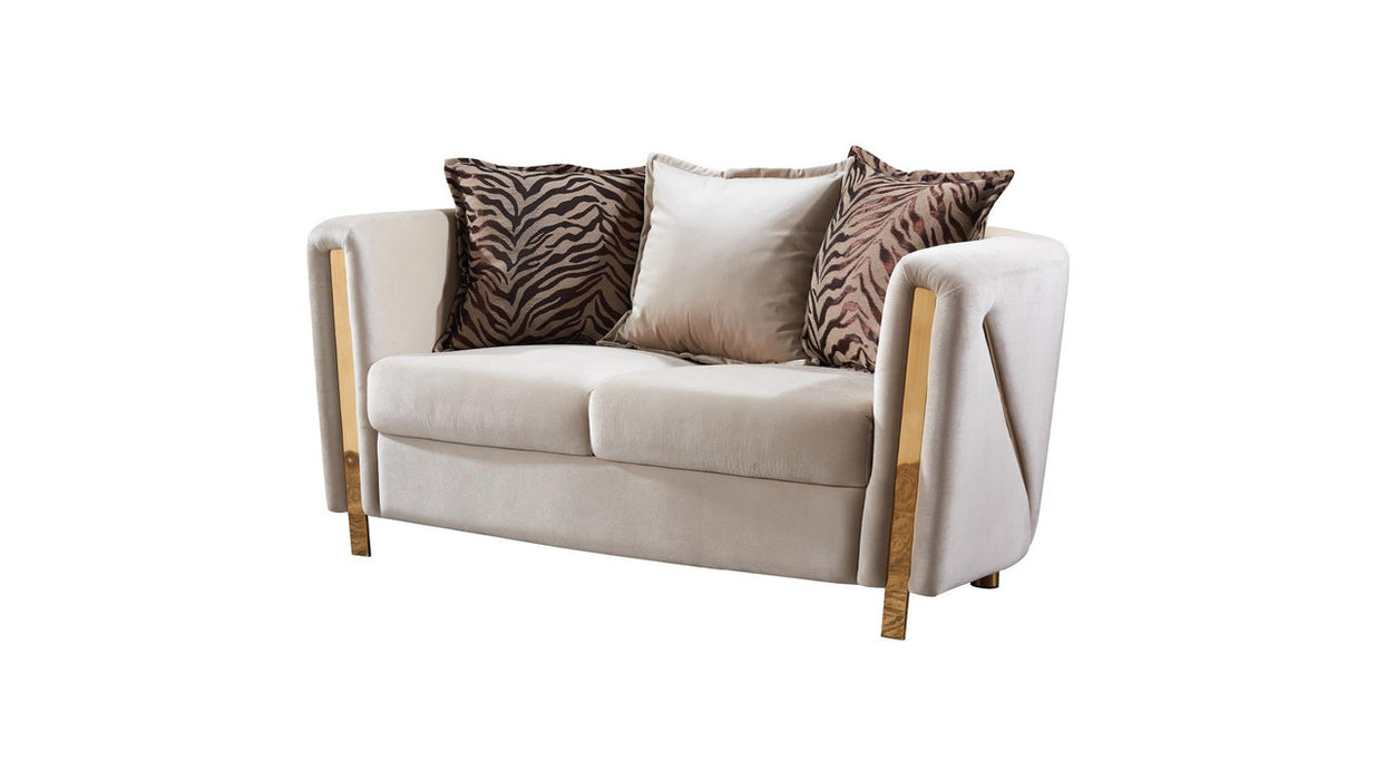 Chanelle Thick Velvet Loveseat