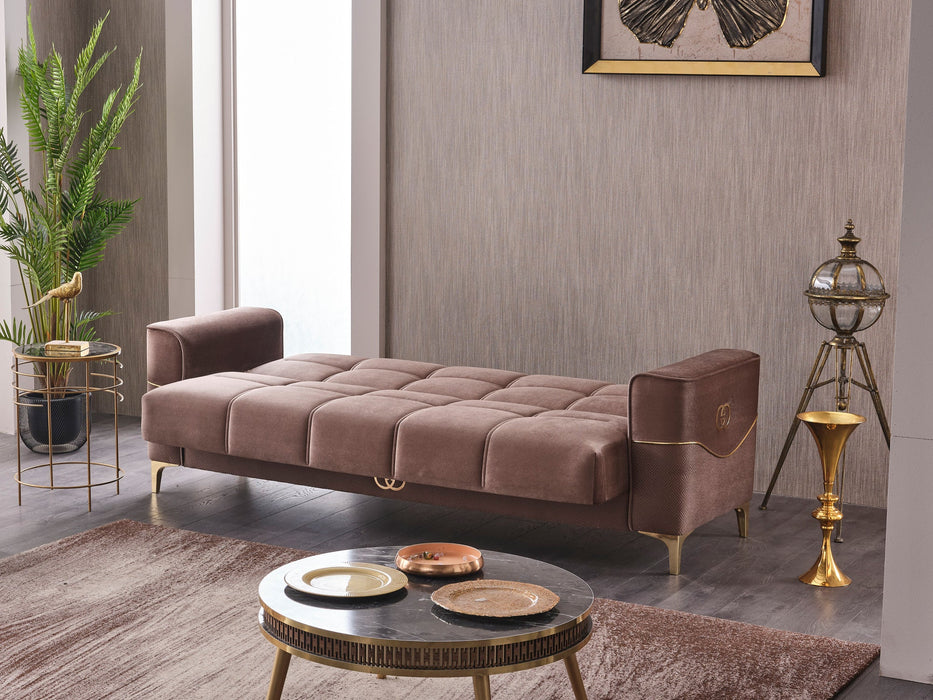 Clara 90" Wide Square Arm Convertible Sofa