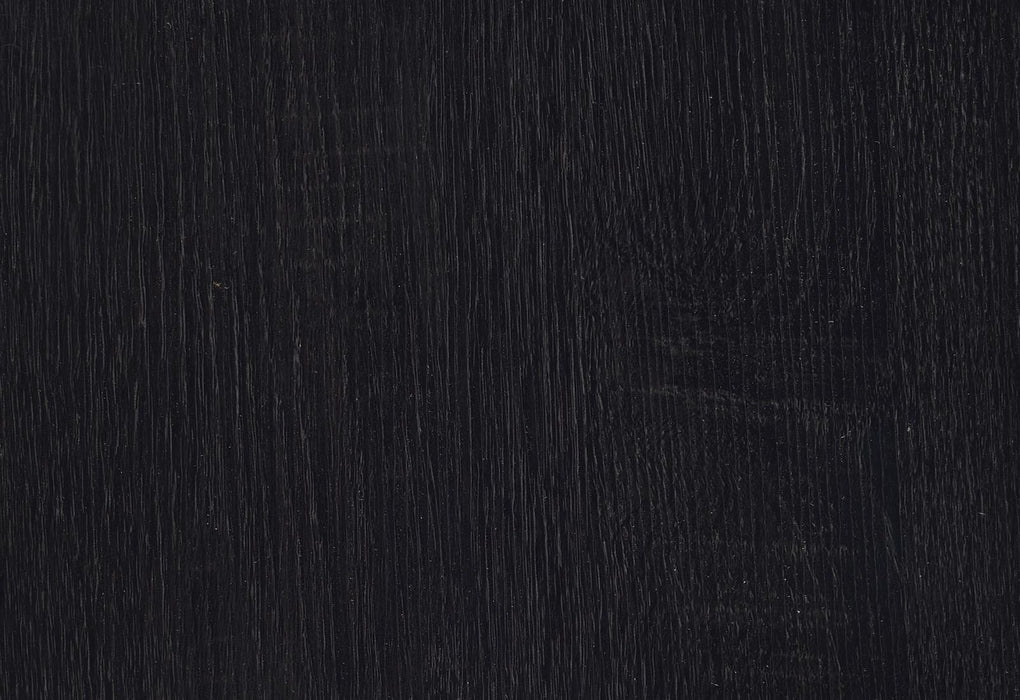 Dacre Round End Table Dark Grey and Black Nickel