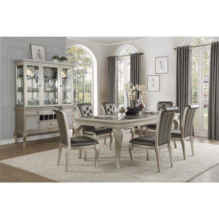 Crawford Rectangular Dining Room Set In Silver | Homelegance