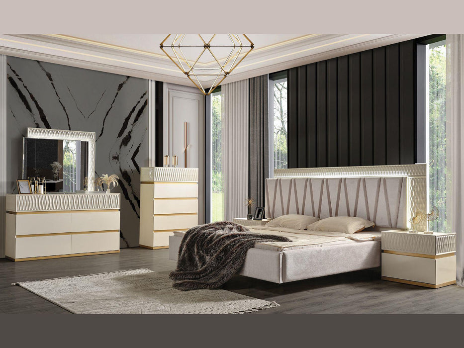 Delfano 64" Wide Dresser With Mirror