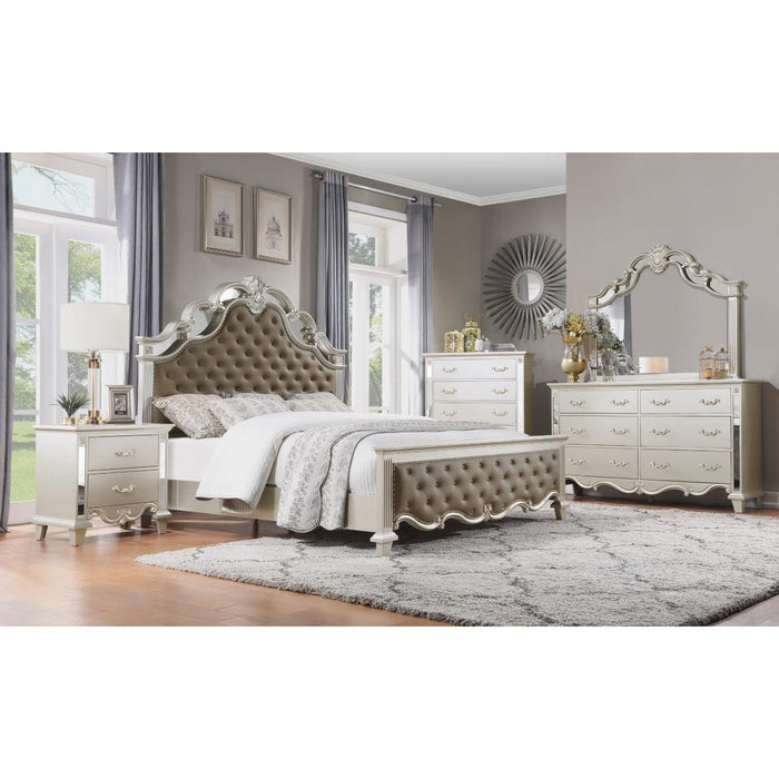 Ever Panel Bed In Champagne | Homelegance