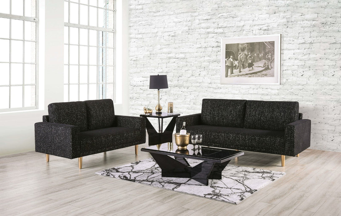 Elverum Black Sofa