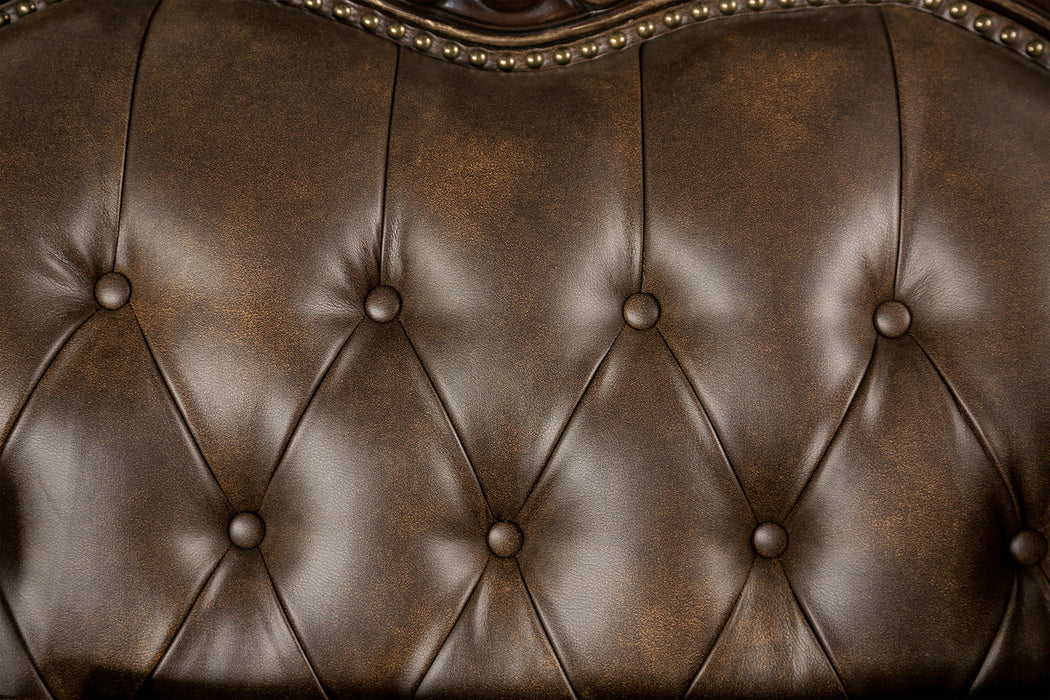 Ensenada Dark Cherry/Brown Sofa