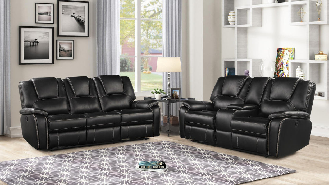 Hong Kong Power Reclining Living Room Set In Faux Leather