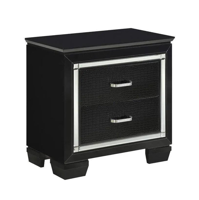 Allura Nightstand In Black 1916Bk-4 | Homelegance