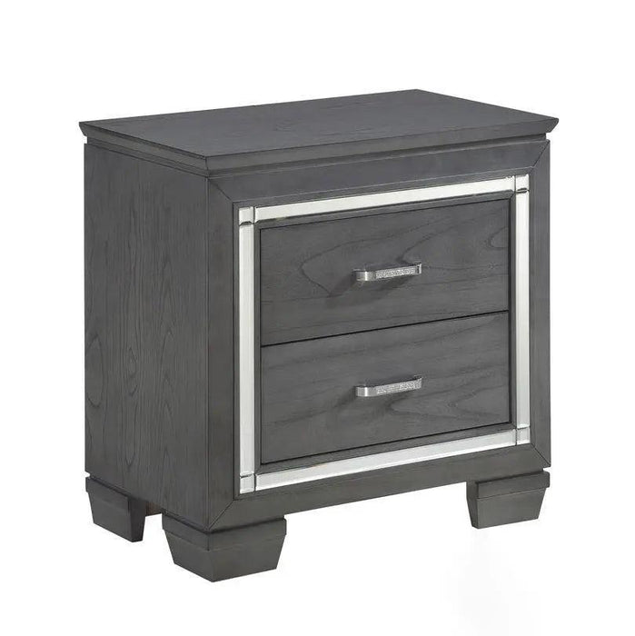 Allura Nightstand In Gray 1916Gy-4 | Homelegance
