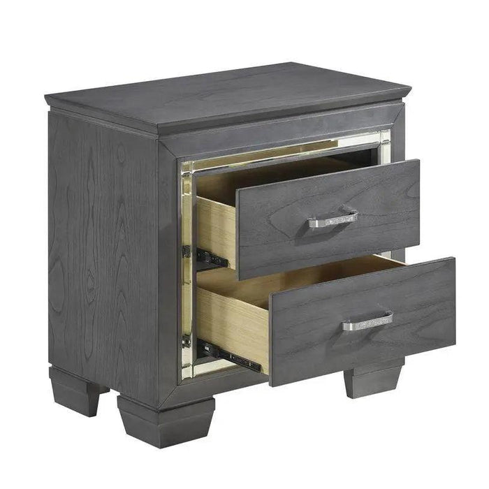 Allura Nightstand In Gray 1916Gy-4 | Homelegance