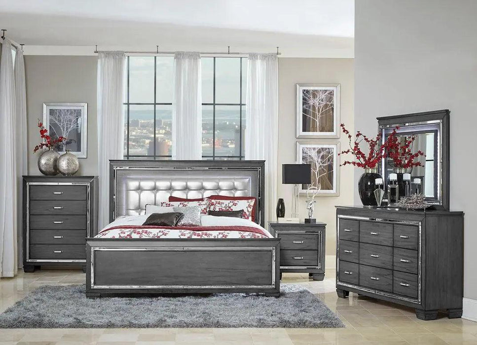 Allura Nightstand In Gray 1916Gy-4 | Homelegance