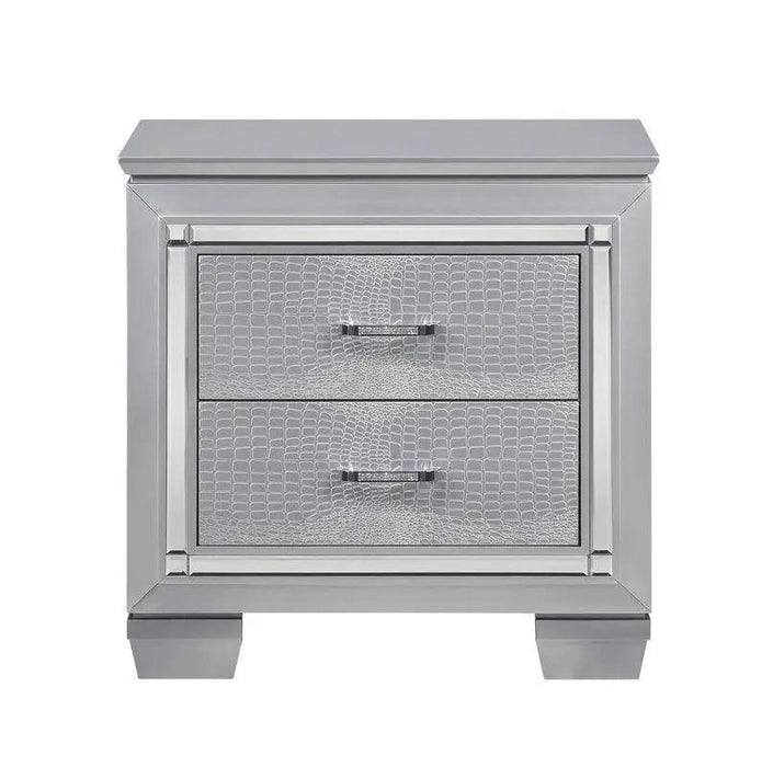 Allura Nightstand In Silver 1916-4 | Homelegance