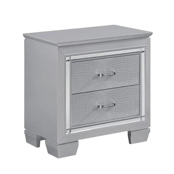 Allura Nightstand In Silver 1916-4 | Homelegance