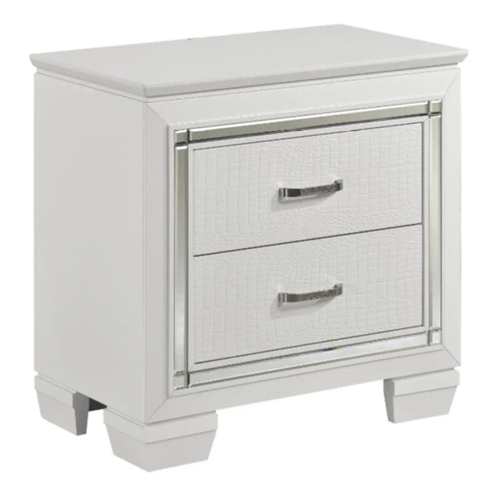 Allura Nightstand In White 1916W-4 | Homelegance