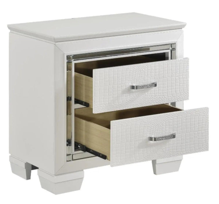 Allura Nightstand In White 1916W-4 | Homelegance