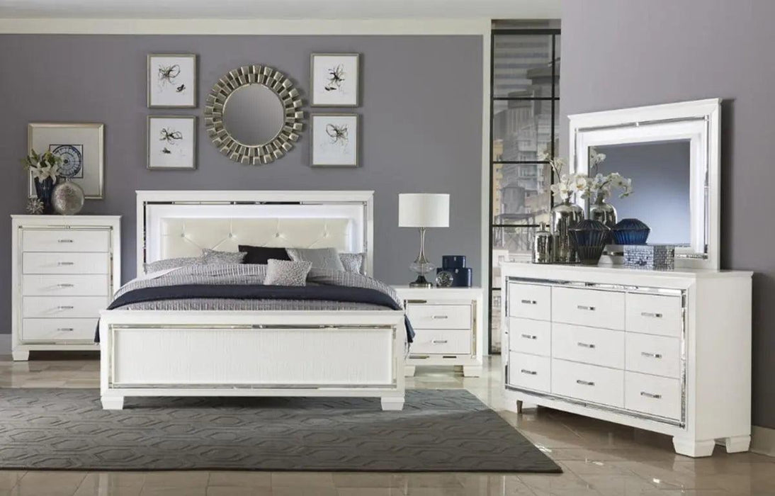 Allura Nightstand In White 1916W-4 | Homelegance