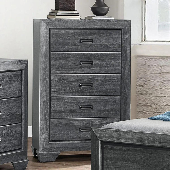 Beechnut 5 Drawer Chest In Gray 1904Gy-9 | Homelegance