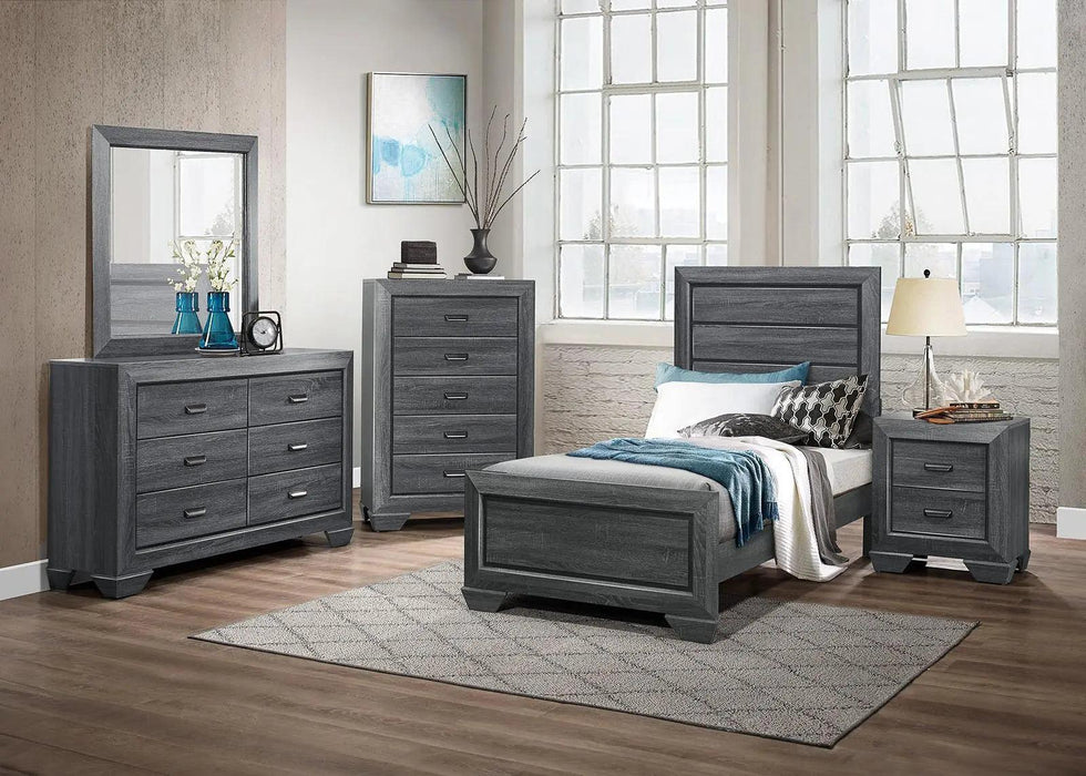 Beechnut 5 Drawer Chest In Gray 1904Gy-9 | Homelegance