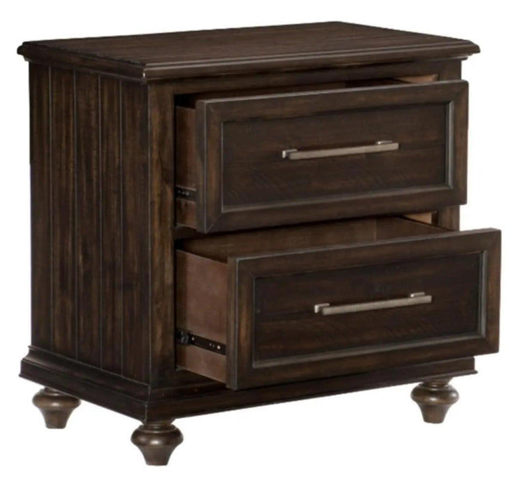 Cardona Nightstand In Driftwood Charcoal 1689-4 | Homelegance