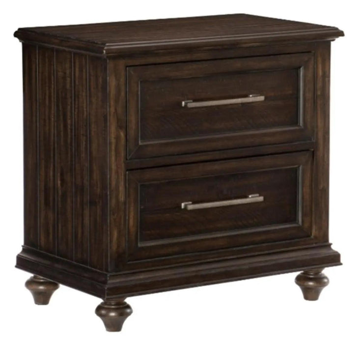 Cardona Nightstand In Driftwood Charcoal 1689-4 | Homelegance