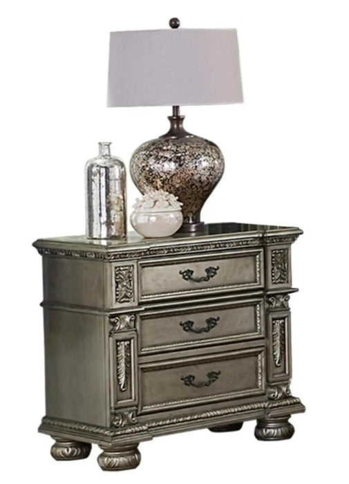 Catalonia Nightstand In Platinum Gold 1824Pg-4 | Homelegance