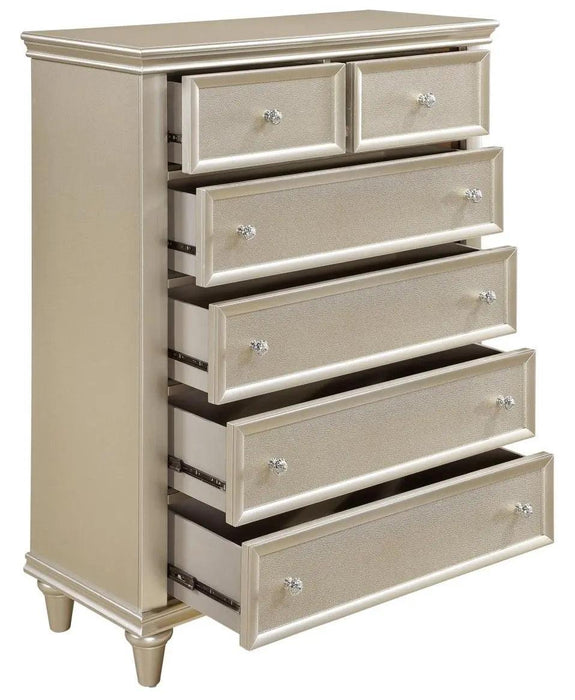 Celandine 6 Drawer Chest In Silver 1928-9 | Homelegance