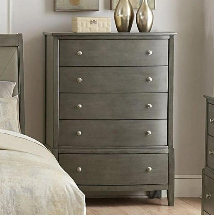 Cotterill 5 Drawer Chest In Gray 1730Gy-9 | Homelegance