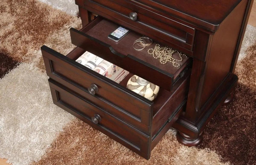 Cumberland Nightstand In Brown Cherry 2159-4 | Homelegance