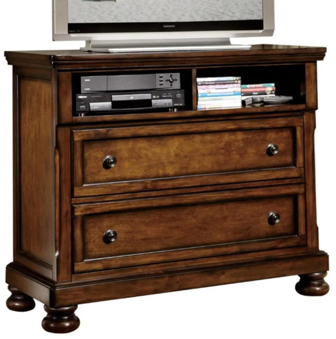 Cumberland Tv Chest In Brown Cherry 2159-11 | Homelegance