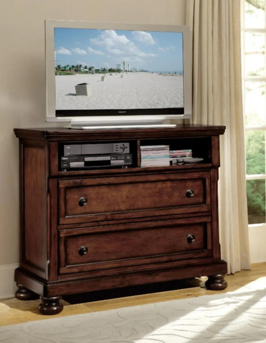 Cumberland Tv Chest In Brown Cherry 2159-11 | Homelegance