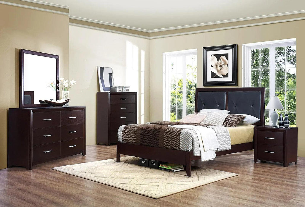 Edina 5 Drawer Chest In Espresso-Hinted Cherry 2145-9 | Homelegance