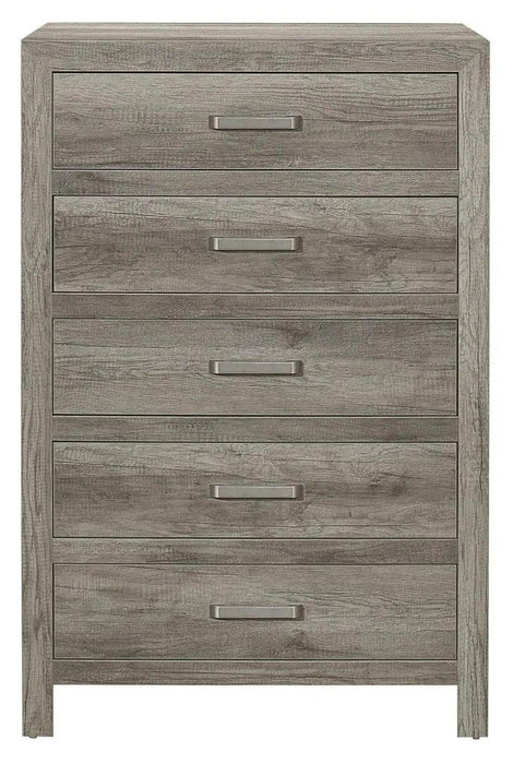 Mandan 5 Drawer Chest In Weathered Gray 1910Gy-9 | Homelegance