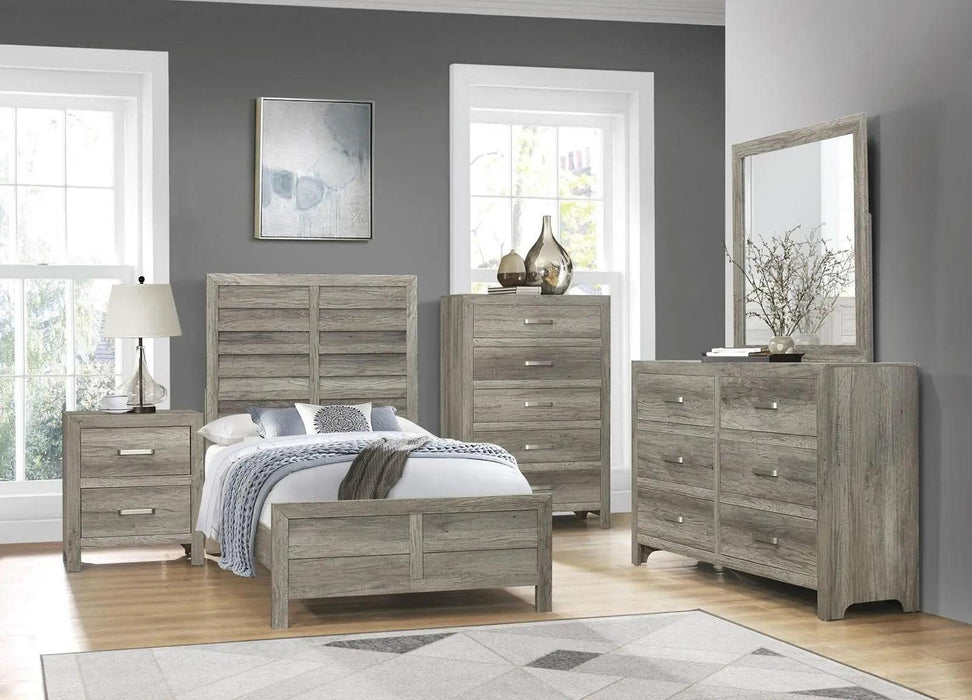Mandan 5 Drawer Chest In Weathered Gray 1910Gy-9 | Homelegance