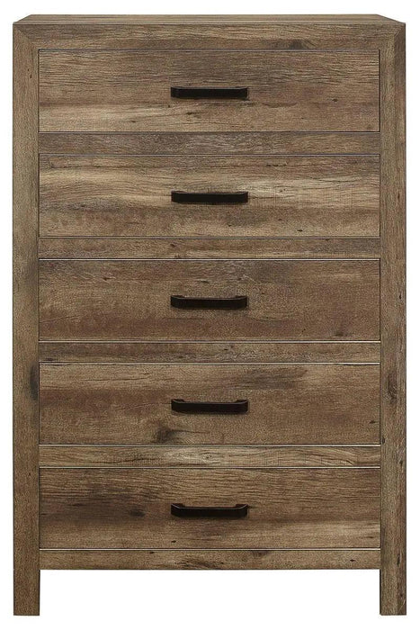 Mandan 5 Drawer Chest In Weathered Pine 1910-9 | Homelegance