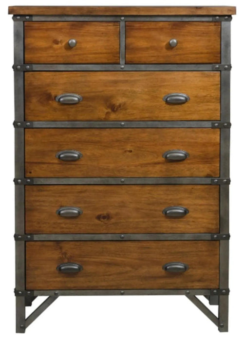 Holverson Chest In Rustic Brown & Gunmetal 1715-9 | Homelegance