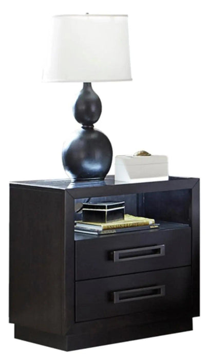 Larchmont Nightstand In Charcoal 5424-4 | Homelegance