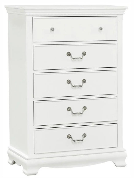 Lucida 5 Drawer Chest In White 2039W-9 | Homelegance