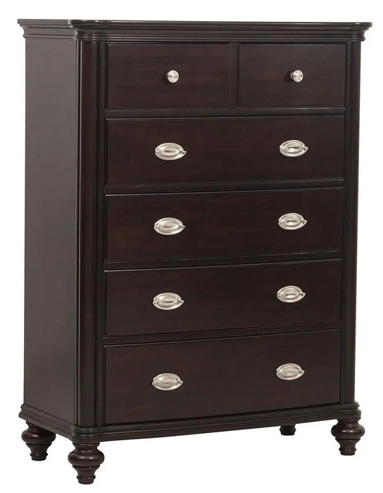 Marston 5 Drawer Chest In Dark Cherry 2615Dc-9 | Homelegance